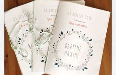 Exemple de livret pour bapteme