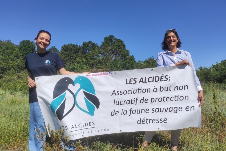 Agnès Wigdorowicz (à g.) et Stéphanie Chagnon portent fièrement le projet des Alcidés ©L’Echo de la Presqu’île