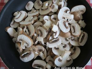Gratin de pommes de terre aux châtaignes et champignons