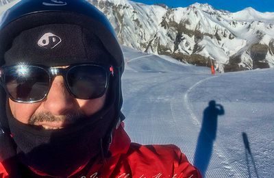 Matinée ski de piste à Auron avec Pierrot, avant mon rendez-vous à l'Archet...