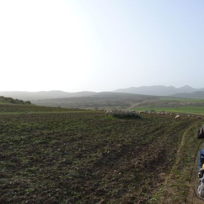 Promenade en scooter en montagne, chars militaires, dimanche 13 mars