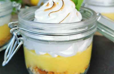 Tarte au citron revisitée en verrine 