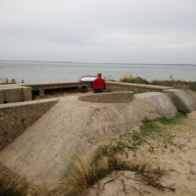 Le mur de l atlantique a Le Verdon sur mer en Gironde