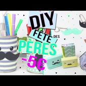 DIY FETES DES PERES ┋ 4 IDEES CADEAUX 0 à 5 € DECO et/ou KAWAII father's day gift francais