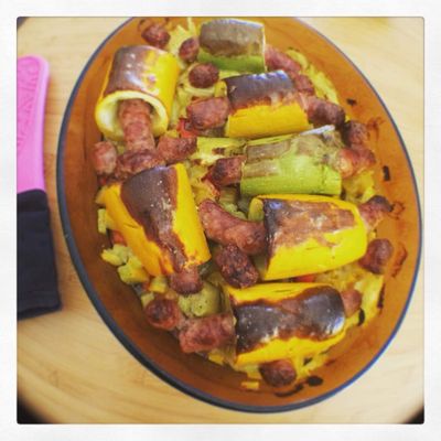 Hot-dog de courgettes 