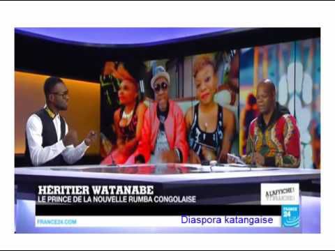 Le passage sur France24 d'Héritier Watanabe, le nouveau roi de la rumba congolaise