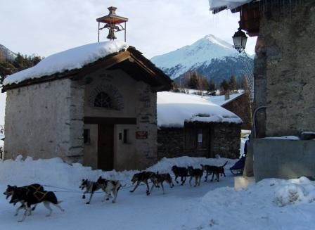 Photos de l'édition 2008 de la Grande Odyssée, course de chiens de traineau par étapes en Savoie Mont Blanc.