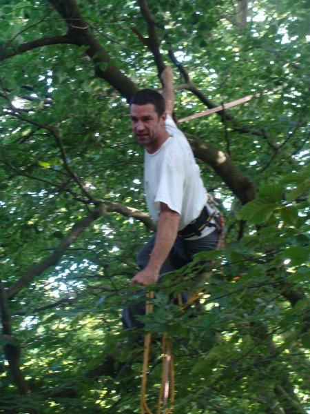 Création des tables perchées et test du montage, une semaine en forêt de Eppe-Sauvage dans le Nord
juin 2008