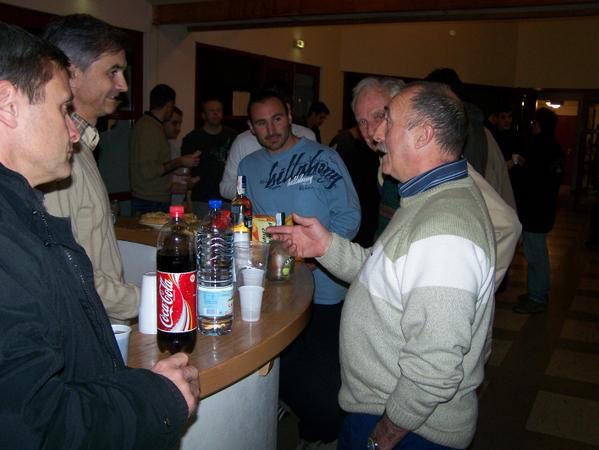 Soir de fête après la montée des séniors en excellence en 2007