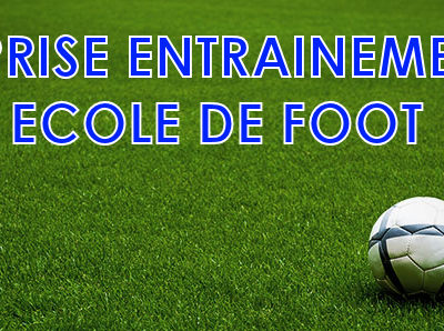 REPRISE ECOLE DE FOOT 2019/2020