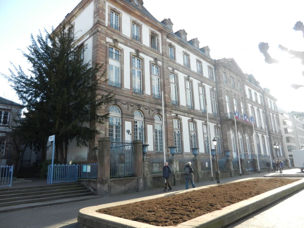 Institutions Européennes, Place Broglie, Quartier de la foire, Jardin des deux rives. Place de la République.