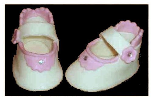 Patron Gratuit Pour Chausson De Bebe En Pate A Sucre Pour Gateau 3d C Est Maman Qui L A Fait Est Dorenavant Heberge Sur Worpress
