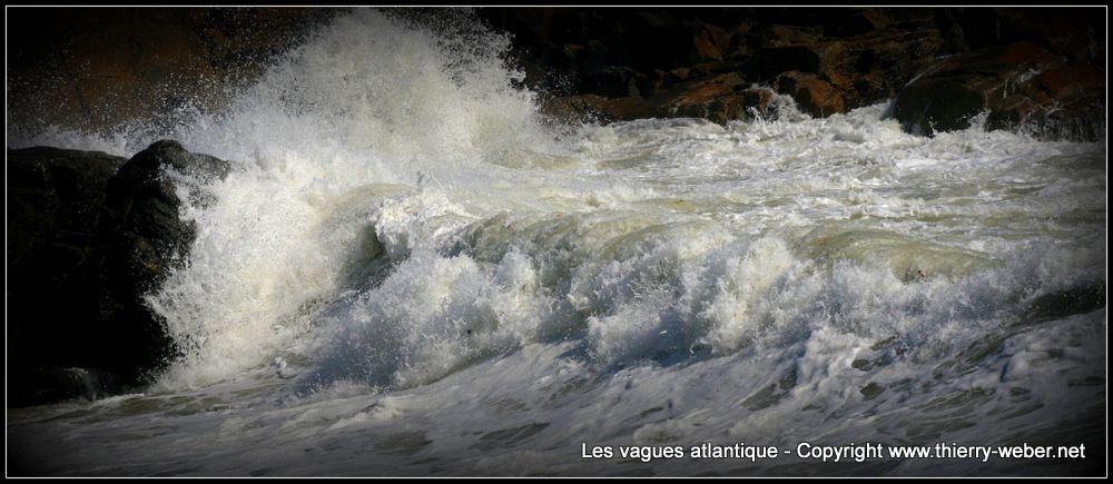 Les vagues atlantique - Panoramiques - Côte Sauvage Le Croisic - Batz-sur-Mer - Photos Copyright Thierry Weber