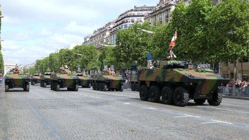 Les Turcos sur les Champs-Elysées