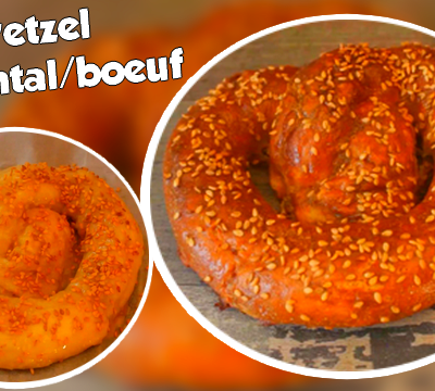 Recette de bretzel emmental au boeuf !