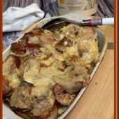 Gratin de pommes de terre et saucisses de Montbéliard au Mont d’or