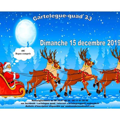 Randonnée Quad, moto et SSV du Cartelègue-quad 33, le 15 décembre 20019 à Cartelègue (33)