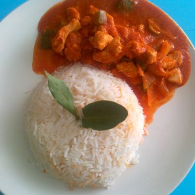 RIZ BASMATI AU POULET ET LEGUMES