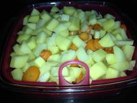 Gratin de pommes de terre aux carottes