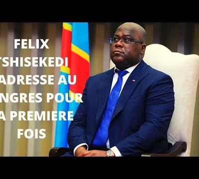 FELIX TSHISEKEDI S'ADRESSE AU GONGRES POUR LA PREMIERE FOIS