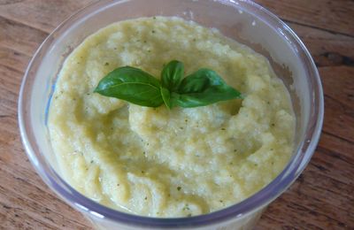 Puree Du Courgette Jaune Au Basilic Et Cabillaud Pour Bebe A Partir De 7 Mois Recettes Simples Et Goumandises