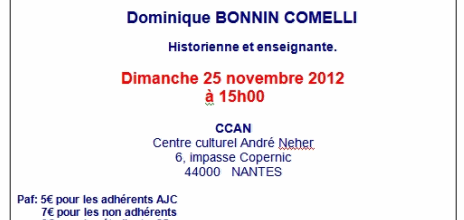 Conférence de Mme Dominique Comelli