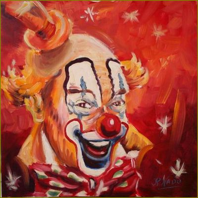 Clowns en peinture -  J.P. Nado