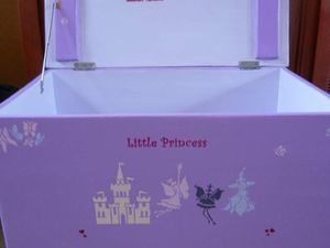 Coffre à jouets "Little Princess" Commande Client        