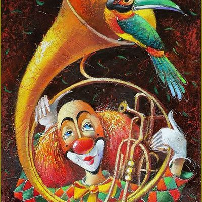 Clowns en peinture -  Yuri Matsik