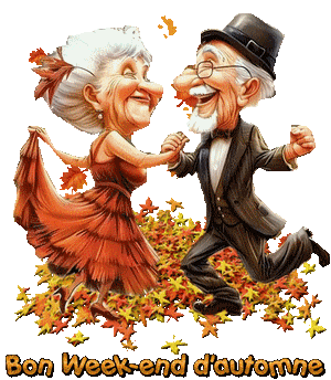 Papi et mamie dansent - gif bon week-end d'automne-a