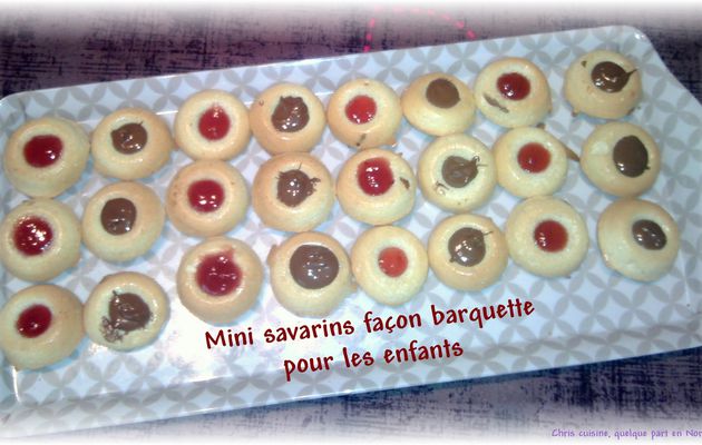 Mini savarin façon barquette pour les enfants