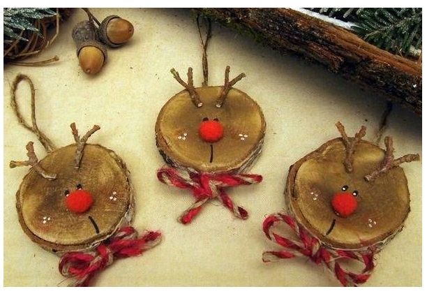 Noël : répertoire des idées avec rondins de bois - LA CLASSE DE PEPE