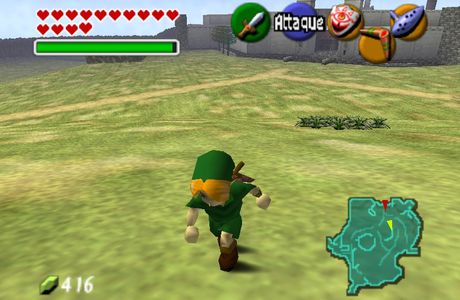 Images comparatives de The Legend of Zelda - Ocarina of Time et de son remake sur 3DS