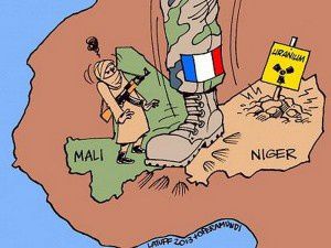 Like the US under Bush, France is masking its wars under the slogan of fighting terror. (Latuff)
