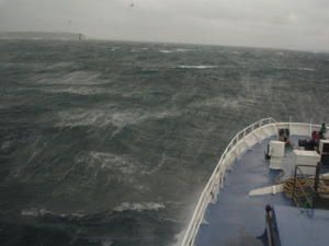 L'ENEZ EUSSA III dans la tempete