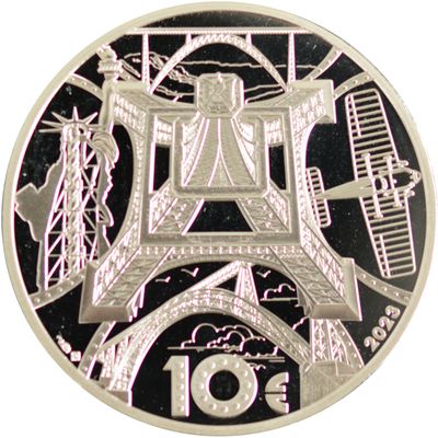 Monnaie de Paris : 10 euro Belle Epreuve 100 ans de la Disparition de Gustave Eiffel 2023 France
