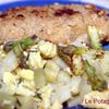 Poulet pané à la cacahuète, oeufs brouillés aux asperges, Départ pour le Mont Saint Michel