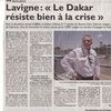 Articles de presse DAKAR 2010: Républicain Lorrain du Lundi 30 Décembre