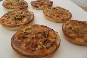 Minis tartes aux légumes