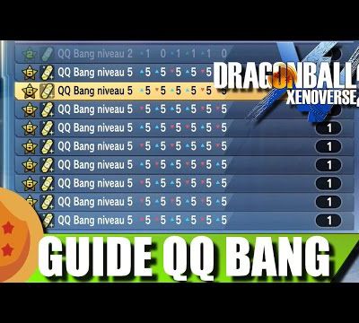 Astuce / Dragonball Xenoverse 2: Comment créer des QQ bang facilement!