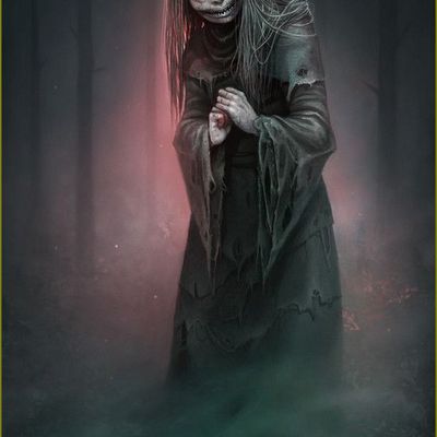 Halloween et sorcières en peinture et illustrations -   Halloween - la mort