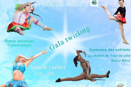 gala twirling bâton méru 2 juillet 2016 gymnase de sablons gym danse