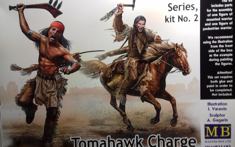 CHARGE AUX TOMAHAWKS - Figurines MB - 1/35 -