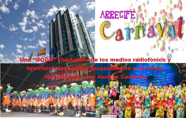 Una “GODÁ” charlatana de los medios radiofónico y televisivo descalifico groseramente y de forma barriobajera a las murgas Canarias