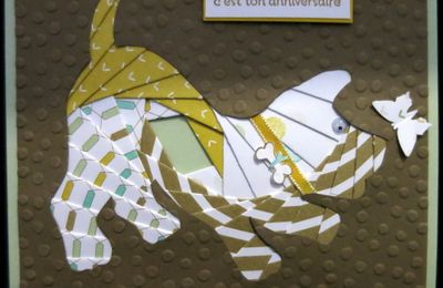 Iris folding : le chien