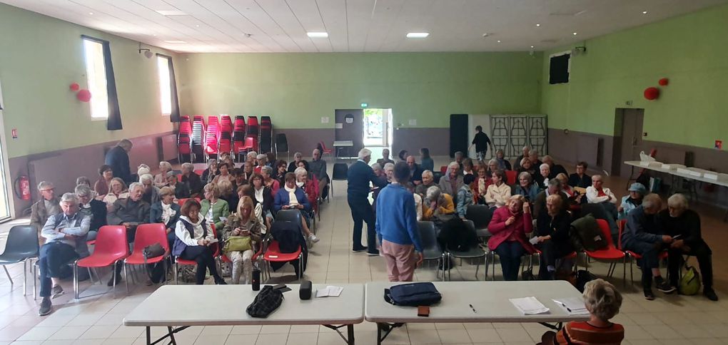 ASSEMBLERE GENERALE DES CHEMINS DE L'EVASION DU SAMEDI 21 AVRIL 2024 A ANIANE DANS LA SALLE DES FÊTES A 10 HEURES. PHOTOS CHAHARA