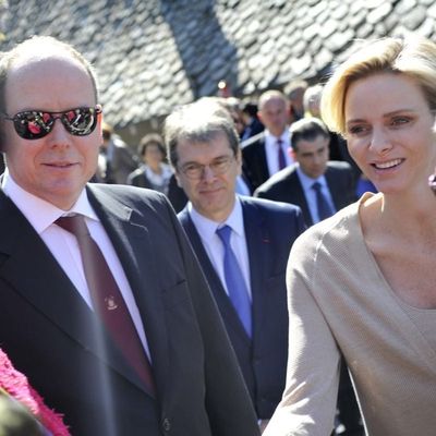 Déplacement de la famille princière de Monaco à Vic-sur-Cère