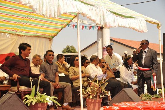 Vendredi 12 octobre 2012. Le Président Andry Rajoelina : première visite dans la Région Itasy (Soavinandriana, Analavory, Ampefy).