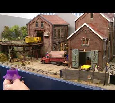 Le diorama "Cuberdon de Trace(échelle O)  " pendant l'exposition à Ontrax En 2018