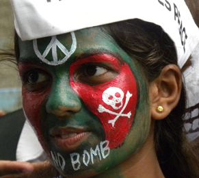 Manifestation en Inde pour commémorer Hiroshima et Nagasaki